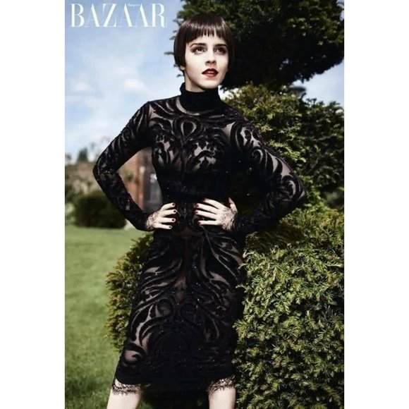 Iconic Emilio Pucci F/W 2011 Bordeaux Velvet-Embroidered Dress IT 44, US 8 - Picture 10 of 11